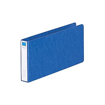 （まとめ） リヒトラブ リングファイル 5"×11"判ヨコ型（統一伝票）（背幅35mm） F-1227 藍 1冊入 【×5セット】