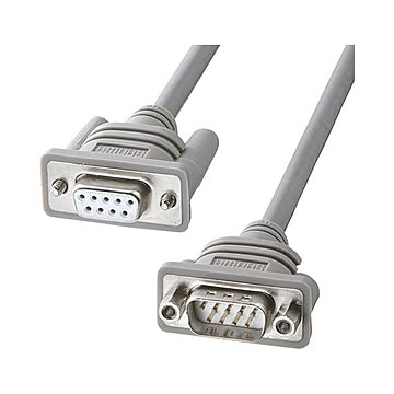 まとめサンワサプライ RS-232Cケーブル延長用 D-Sub9pinオス-メス 4.0m KRS-443FM4K 1本×3セット