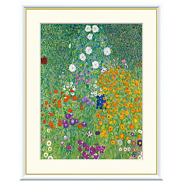 額絵 農家の庭 グスタフ・クリムト 52x42cm 三幸
