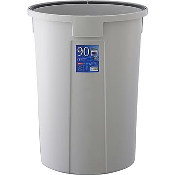 ベルク 丸型ダストボックス 90N ライトグレー 5セット