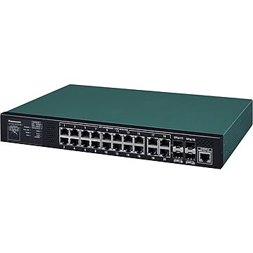 【送料無料】パナソニックLSネットワークス 20ポート PoE給電スイッチングハブ GA-ML16TPoE+ PN261693