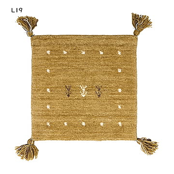 座布団 チェアパッド ギャッベ LORRI BUFF インド製 40x40cm 萩原