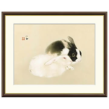 額絵 宇佐幾 竹内栖鳳 52x42cm 三幸