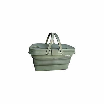 SLOWER スロウワー FOLDING BUCKET Mista フォールディングバケット ミスタ バケツ 折りたたみ 折り畳み 防水 簡易テーブル バスケット アウトドア キャンプ 釣り