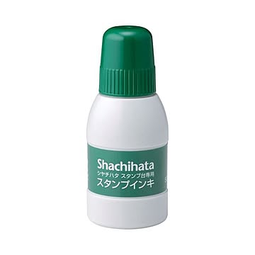 (まとめ) シヤチハタ スタンプ台専用補充インキ 40ml 緑 SGN-40-G 1個  【×30セット】