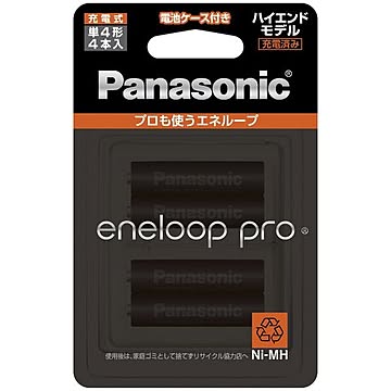 パナソニック（家電） エネループPRO 単4形 4本パック（ハイエンドモデル） BK-4HCD/4C