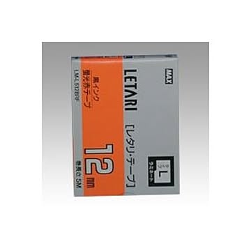 まとめ マックス ビーポップ ミニPM-36、36N、36H、24、2400・レタリLM-1000、LM-2000共通消耗品 蛍光色 5m LM-L512BRF 蛍光赤 1巻5m入 ×2セット