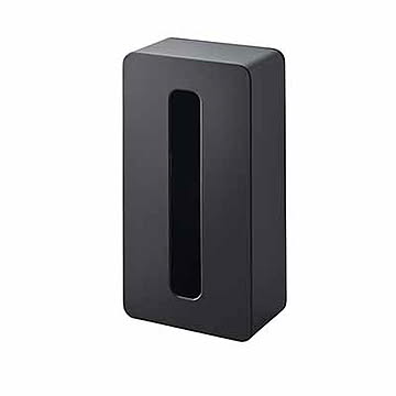 山崎実業 tower マグネットコンパクトティッシュケース ハイタイプ ブラック