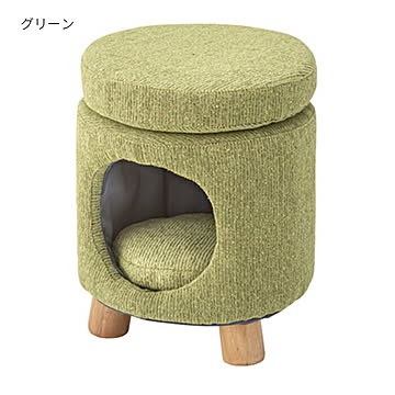 ペットスツール 完成品 PET-61 幅33x奥行33x高さ41cm 東谷