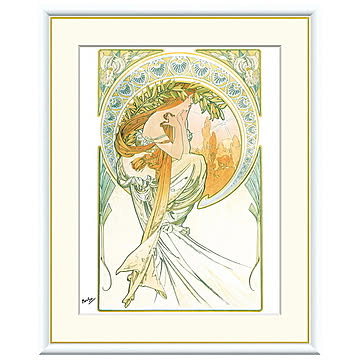 額絵 芸術・詩 アルフォンス・ミュシャ 61x49.5cm 三幸