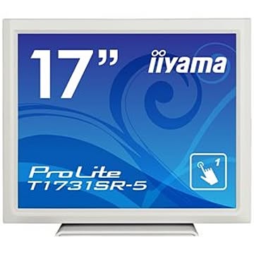 iiyama 17型タッチパネル液晶ディスプレイ ProLite T1731SR-5（抵抗膜方式／USB通信／シングルタッチ／防塵防滴／D-SUB／HDMI／DP） ホワイト【送料無料】
