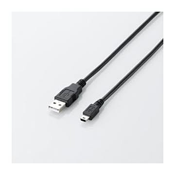 (まとめ)エレコム エコUSB2.0ケーブル(mini-Bタイプ) U2C-JM15BK【×10セット】