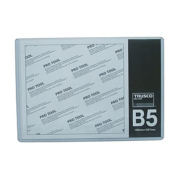 まとめ TRUSCO 厚口カードケース B5THCCH-B5 1枚  ×50セット