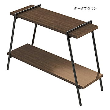 ラック 組立式 アイアンレッグラック 2段 幅780x奥行275x高さ530mm 日東