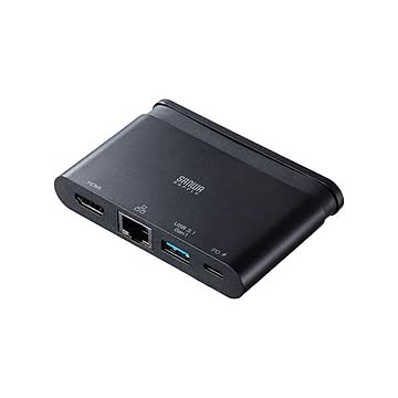 サンワサプライ USB Type-Cドッキングハブ USB-3TCH16BK
