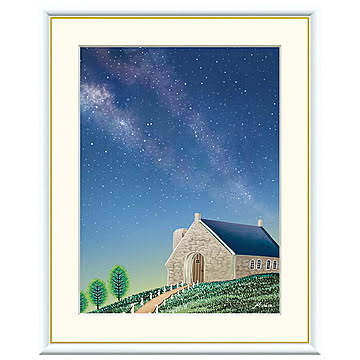 額絵 テカポ湖の星空 田口みちる 52x42cm 三幸