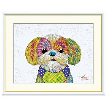 額絵 シーズー 山口美咲 52x42cm 三幸