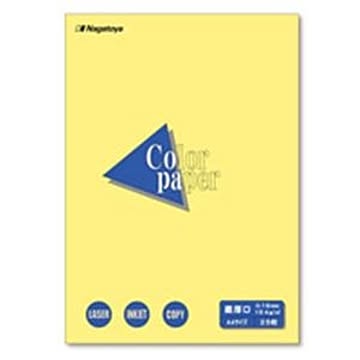 (業務用100セット) Nagatoya カラーペーパー/コピー用紙 【A4/最厚口 25枚】 両面印刷対応 クリーム