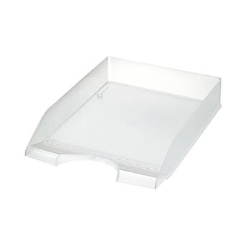 (まとめ) クルーズ スケルトンカラーレタートレーA4タテ 1セット（3個） 【×10セット】