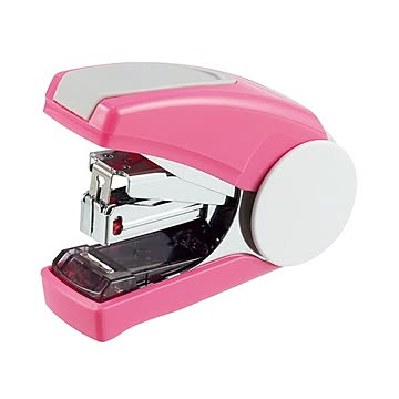 (まとめ) ライオン事務器 ステープラ かるホッチ 約30枚とじ ピンク FS-30N 1個 【×10セット】