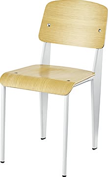 ホワイト チェア W42×D56×H81×SH48