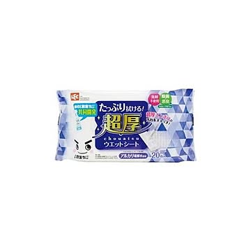 （まとめ）レック 水の激落ち超厚ウエットシート20枚【×100セット】