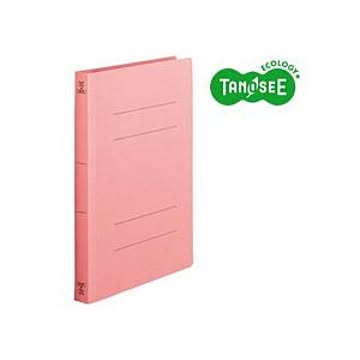 （まとめ）TANOSEE フラットファイル バインダー 2穴 ＜厚とじW＞A4タテ 250枚収容 ピンク 10冊入×20パック