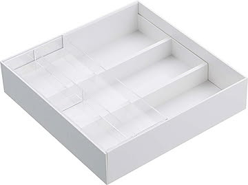 山崎実業 デスクトレー 伸縮＆スライド 収納ケース 整理トレー 引き出し 文房具 筆記用具 3441 3442 ホワイト