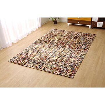 トルコ製 輸入ラグ ウィルトン織りカーペット 幾何柄 『シュール』 約80×140cm
