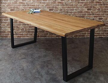 クプス ヴィンテージデザインダイニングテーブル W180 オーク無垢材