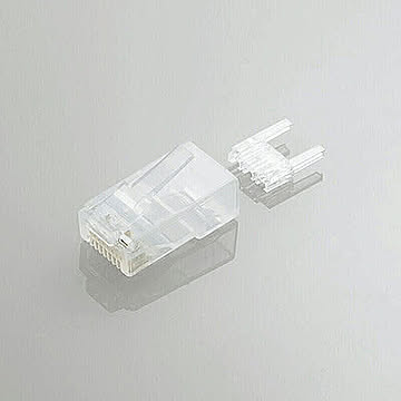 エレコム　ツメの折れないLANコネクタ(Cat6)　LD-6RJ45T10/T 管理No. 4953103737716