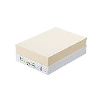 (まとめ) TANOSEE αエコカラーペーパーII A4 ライトクリーム 1冊（500枚） 【×10セット】