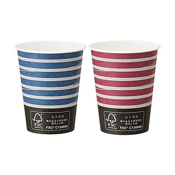 （まとめ）TANOSEE 紙コップ TSUMUGI275ml（9オンス）1パック（50個）【×10セット】