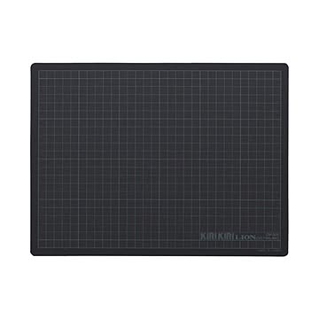 (まとめ) ライオン事務器 カッティングマットKIRIKIRI 再生PVC製 320×240×1.2mm グレー CM-30K 1枚 【×30セット】