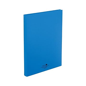 （まとめ） LIHIT LAB 名刺帳 ポケット交換タイプ A4判タテ型・30穴（ヨコ入れタイプ） 500カード 青 【×5セット】