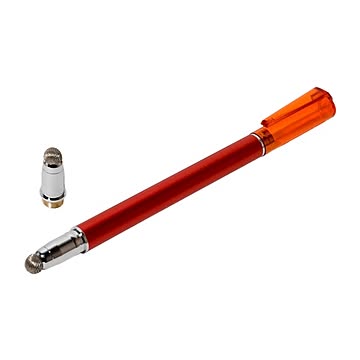 ミヨシ(MCO) 先端を交換できるタッチペン なめらかタイプ レッド STP-L01/RD 3本セット