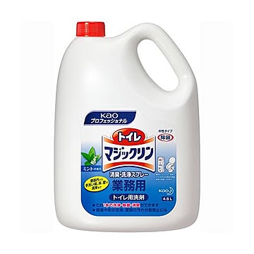 (まとめ) 花王 トイレマジックリン 消臭・洗浄スプレー ミントの香り 業務用 4.5L 1本 【×5セット】