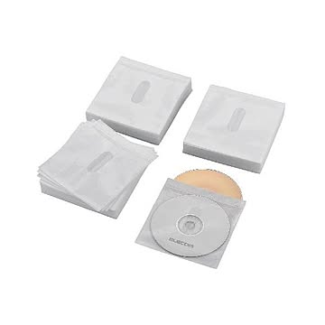 (まとめ)エレコム Blu-ray・CD・DVD対応不織布ケース タイトルカード CCD-NIWB240WH×5セット