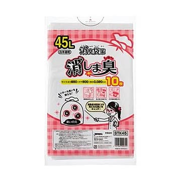 ジャパックス 消臭袋 45L 1パック 10枚 ×50セット
