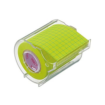 （まとめ） ヤマト メモックロールテープ 本体（蛍光紙/ノートタイプ） 方眼 【×10セット】