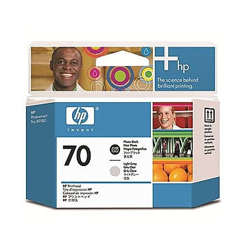 （まとめ） HP70 プリントヘッド フォトブラック／ライトグレー C9407A 1個 ×3セット