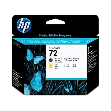 （まとめ） HP72 プリントヘッド マットブラック／イエロー C9384A 1個 【×3セット】