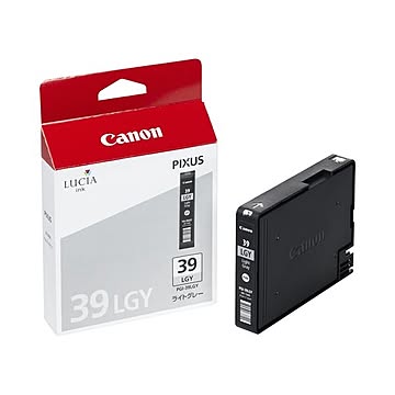 （まとめ） キャノン Canon インクタンク PGI-39LGY ライトグレー 4860B001 1個 ×3セット