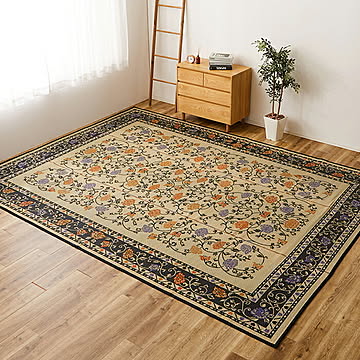 国産い草 ラグ イデア 裏貼り 江戸間 6帖 長方形 261x352cm 萩原