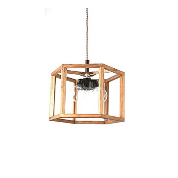 WOOD 6 ウッド6 (白熱球付属) NP-5099 ペンダントライト ペンダントランプ 吊下げ照明 天井照明 LED対応 E26 40W×3灯 ウッド ダイニング 北欧 ナチュラル レトロ カフェ