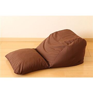 日本製 ピーチスキン テレビ枕 低反発 軽量 寝そべりクッション 44×90×26cm ブラウン スマホ対応