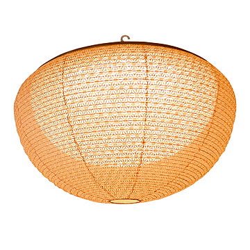 LEDシーリングライト 和紙 bud ceiling 麻葉煉瓦in春雨白 幅590x奥行590x高さ340mm 彩光デザイン