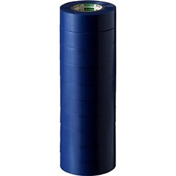 （まとめ） オカモト ビニールテープ No.470 19mm×10m 青 No.470-19x10 アオ 1パック（10巻） 【×10セット】