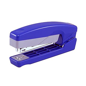 (まとめ) マックス タテ・ヨコホッチキスホッチくる 15枚とじ ブルー HD-10V 1個  【×30セット】