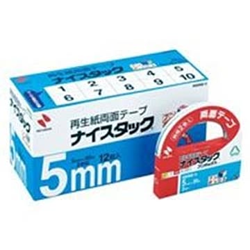 (業務用10セット) ニチバン 両面テープ ナイスタック 【幅5mm×長さ20m】 12個入り NWBB-5